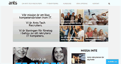 Desktop Screenshot of ants.se